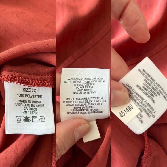 In Every Story V-neck Flowy Long Sleeve Blouse 2X - Picture 12 of 16